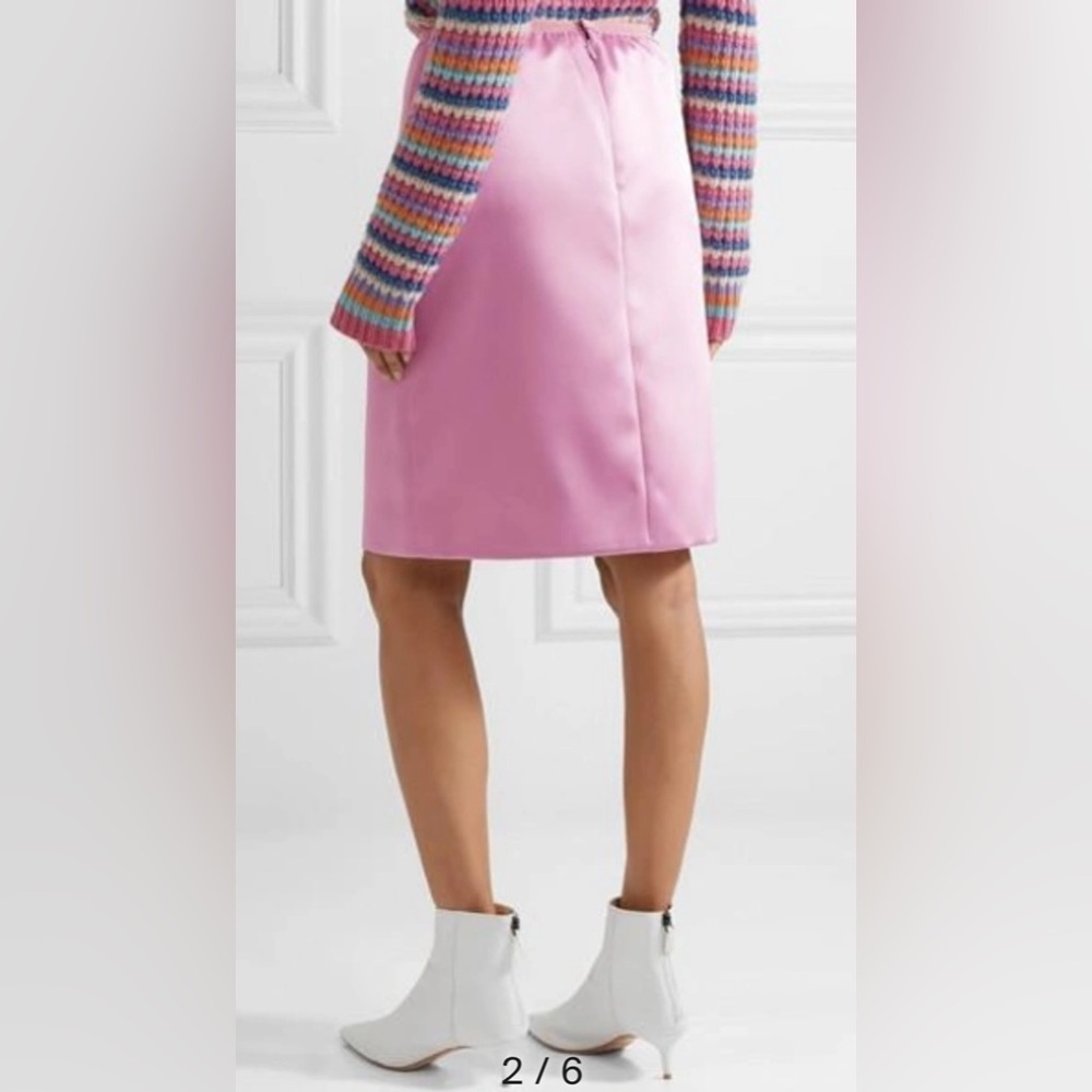NWT MARC JACOBS Duchesse-satin Skirt In Baby Pink Size 6 - Picture 2 of 10